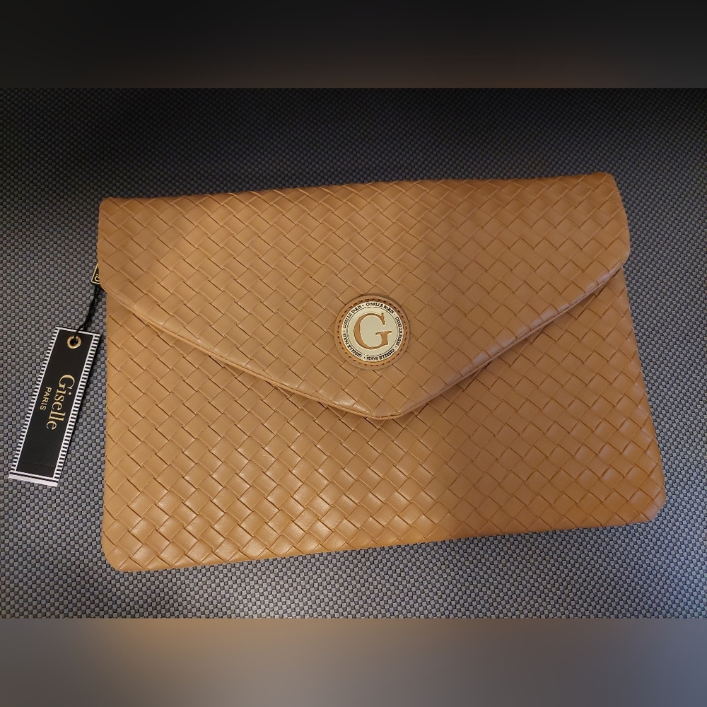 Giselle Paris Esme Woven Clutch